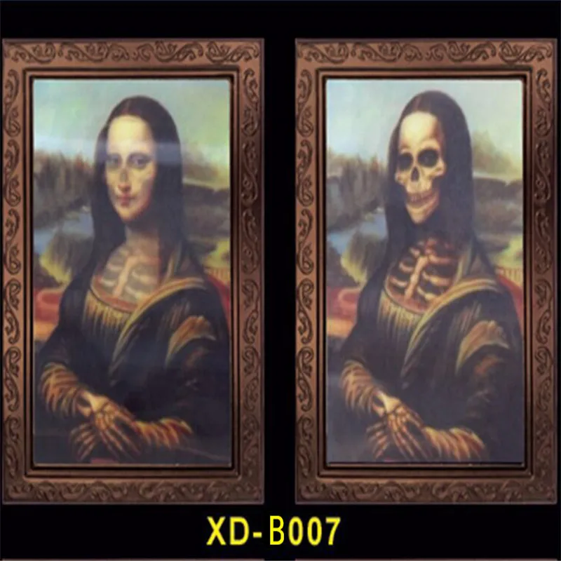 3D линзовидная линейка призрак фото рамка Хэллоуин украшения жуткие принадлежности для вечеринки-девичника ремесла