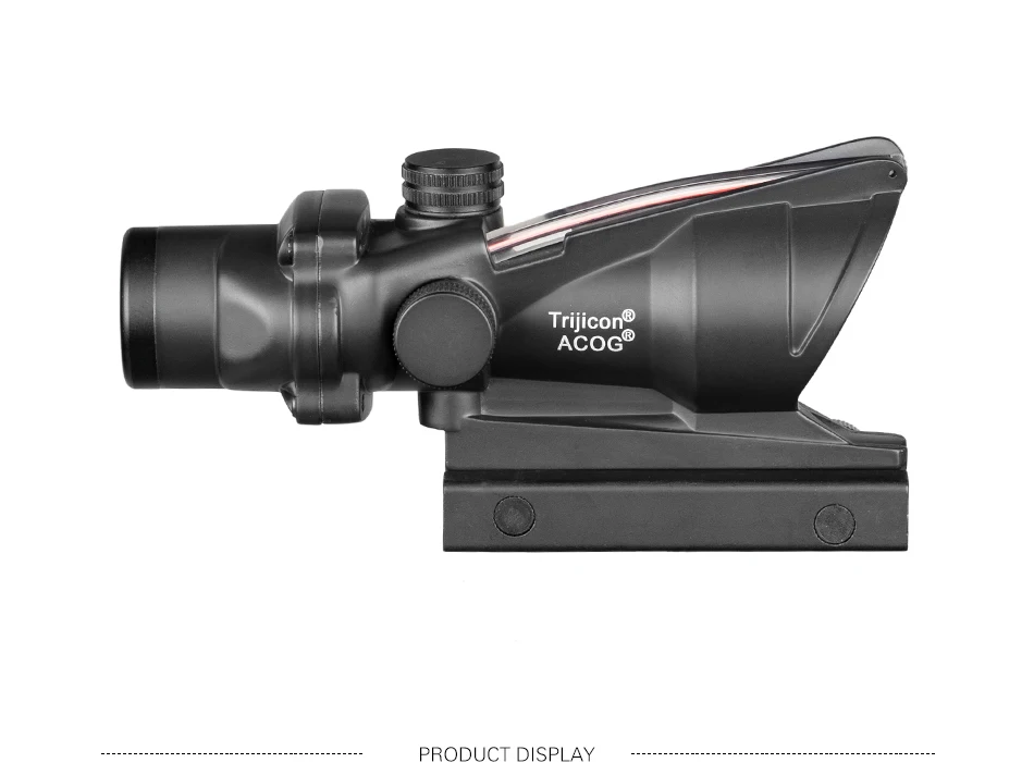 ACOG 4X32 охотничий прицел оптика из настоящего волокна красный зеленый с подсветкой шеврон стекло гравированное сетка тактический оптический прицел