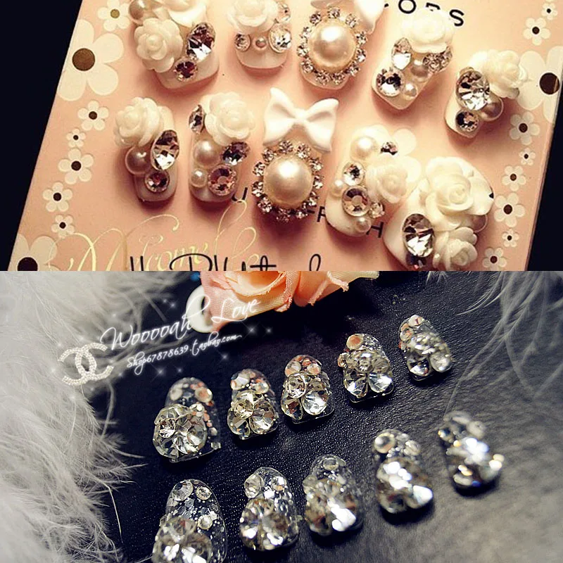 ФЛУОРЕСЦЕНТНОЕ синее стекло с острыми концами для дизайна ногтей/украшения