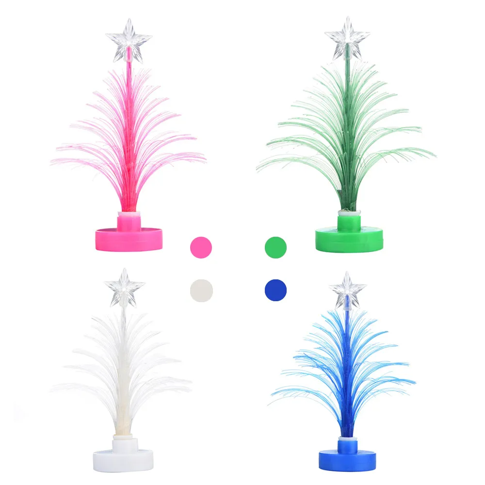 Рождественская елка, светодиодный, меняющий цвет, мини, рождественская елка, домашний стол, вечерние украшения, Шарм