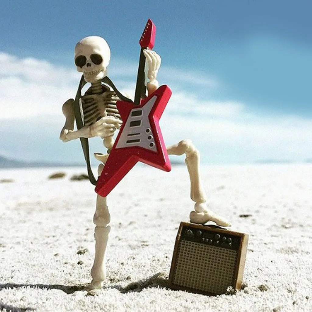 Винтажная миниатюрная фигурка скелета 8 7 см модель куклы вечерние реквизит для