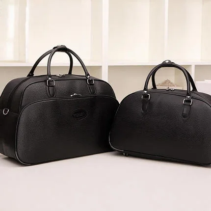 black small size Новое поступление, модная женская сумка для багажа, Большая вместительная Женская дорожная сумка с цветочным принтом, сумка для путешествий PT797 - Цвет: black small size