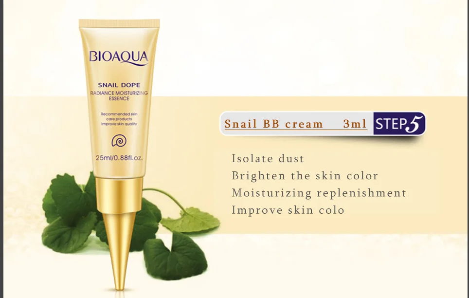Bioaqua, 24 K, Золотая улитка, дорожный набор для ухода за кожей, против старения, морщин, эссенция, крем для глаз, тонер, очищающее средство для лица с BB