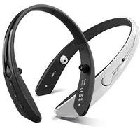 wireless stereo headphone sport headset ring collar earphones earbuds with mic handsfree for smartphones pc ps3