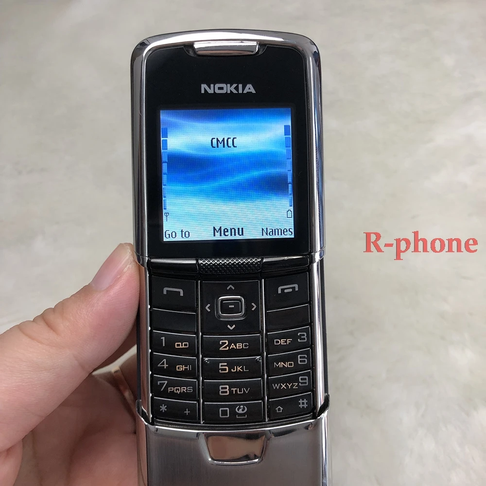 Полностью б/у NOKIA 8800 Классический мобильный телефон GSM трехдиапазонный разблокированный сотовый телефон и серебро