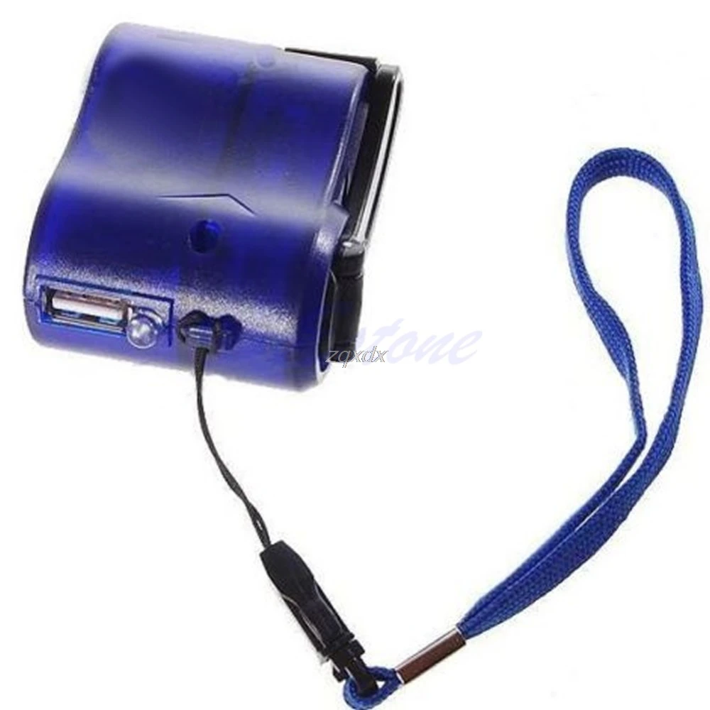 Динамо-генератор с ручкой USB-зарядное устройство для мобильного телефона