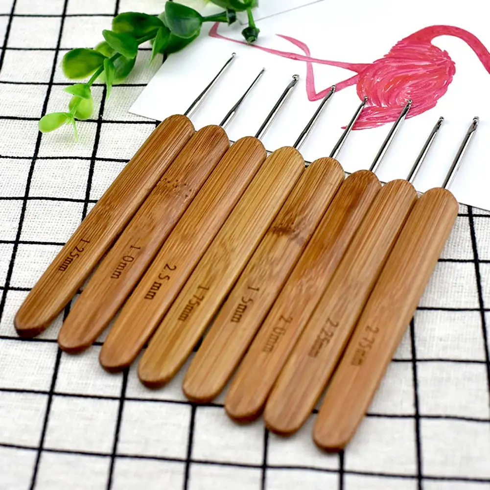 20 шт./компл. Детские спицы ручка бамбуковый вязальный крючок набор иголок