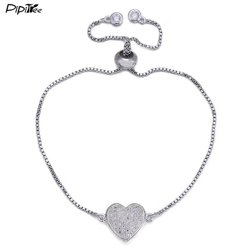Роскошный Бриллиантовый Браслет Pipitree украшения для влюбленных медная цепочка