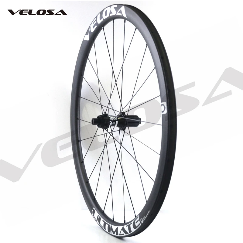 Velosa Ulti 35 полный углеродный комплект колес 700C дорожный велосипед дисковый тормоз