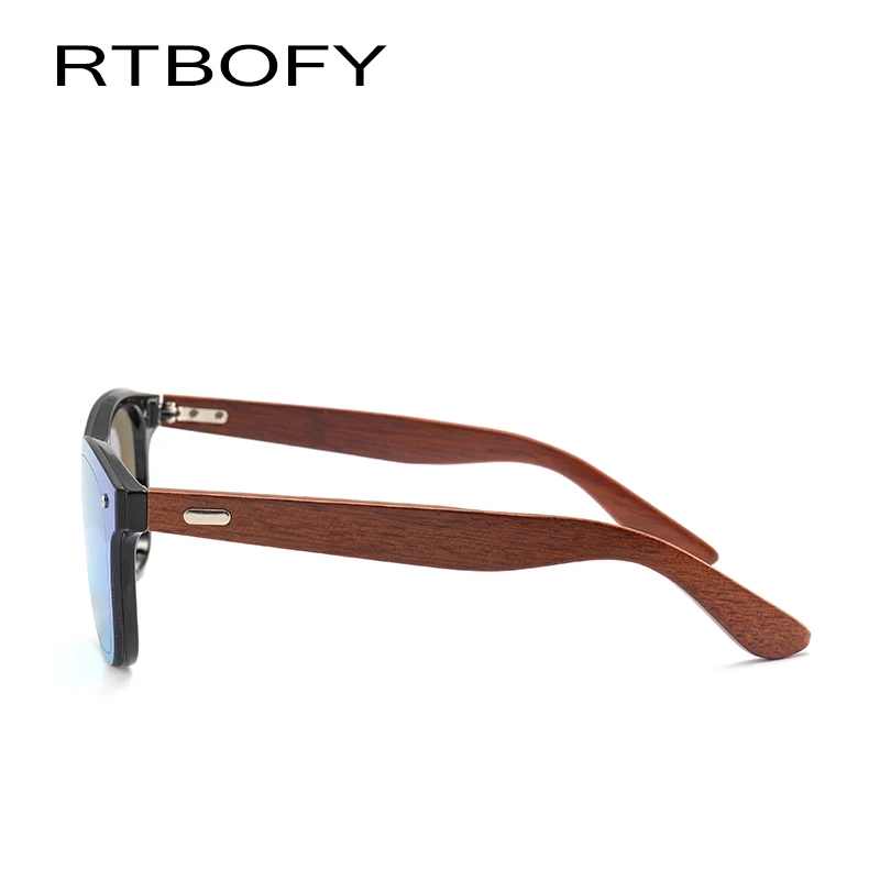 RTBOFY 2018 Зебра деревянные брендовые винтажные стильные солнцезащитные очки