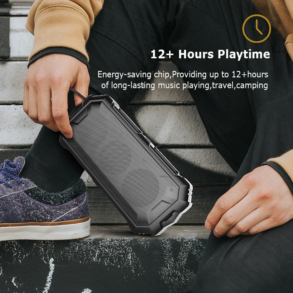 Портативный Bluetooth-динамик Lewinner 12 Вт водостойкий | Электроника