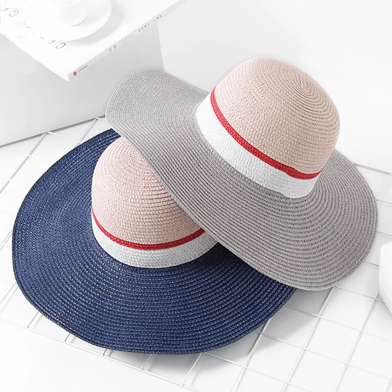Разноцветные соломенная шляпа Женская 2018 Новая летняя для путешествия Для
