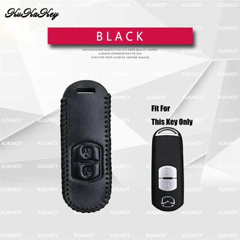 Car Smart Key Fob Cover Case For Mazda 2 3 2017 5 6 CX-5 cX-3 CX5 CX-7 CX7 MX5 RX8 626 2&amp3 Buttons Genuine Leather Shell | Автомобили и