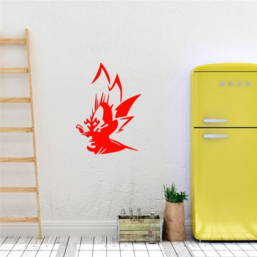 Majin vegeta мультфильм Dragon Ball Z Goku Аниме Манга Искусство Декор стены виниловая наклейка наклейки для детей комнаты детские настенные наклейки J92