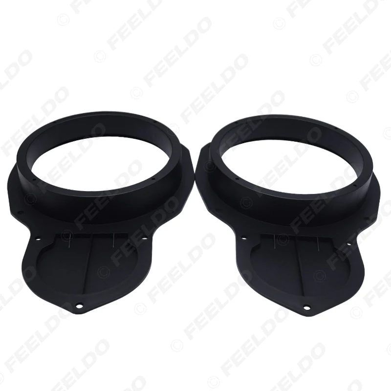 FEELDO 1pair Car Speaker Spacer Adapter Horn Mounts For Volkswagen Jetta R36 New Magoton CC Front Door Stereo Refitting Rings | Автомобили