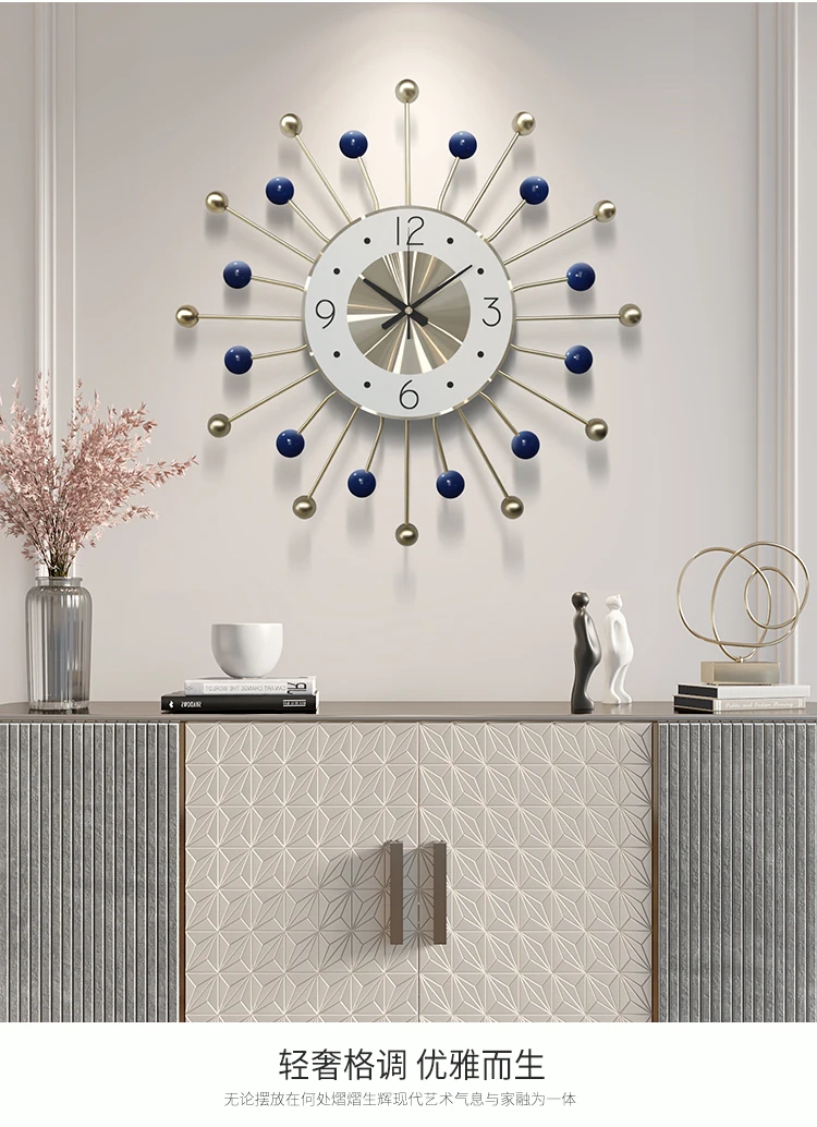 49cm Nordic clock wall clock modern design mute clock living room home fashion decorative quartz clock big clock on the wall