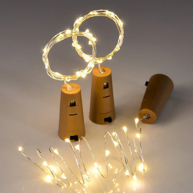 &quotЛучшие&quot светильники для винных бутылок пробка 2 м 20 LED винная медная