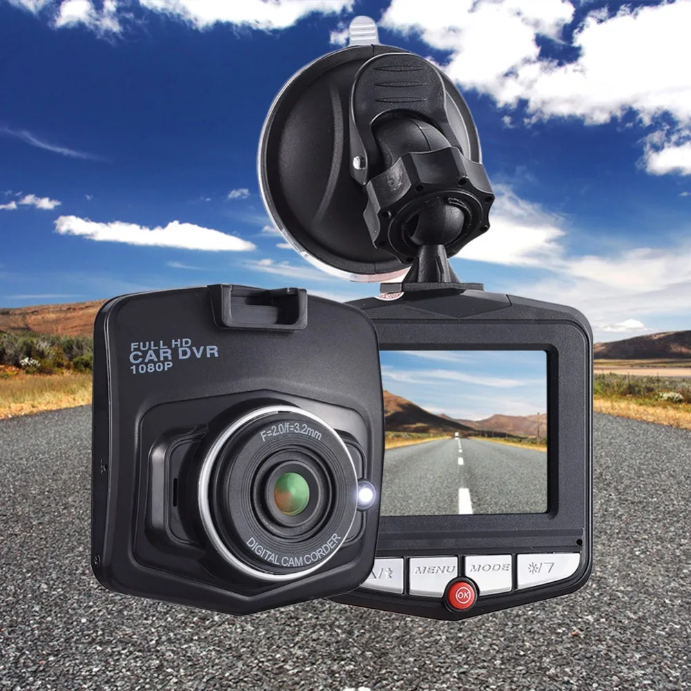 Универсальная мини Автомобильная DVR камера Dashcam 1080P с двумя объективами
