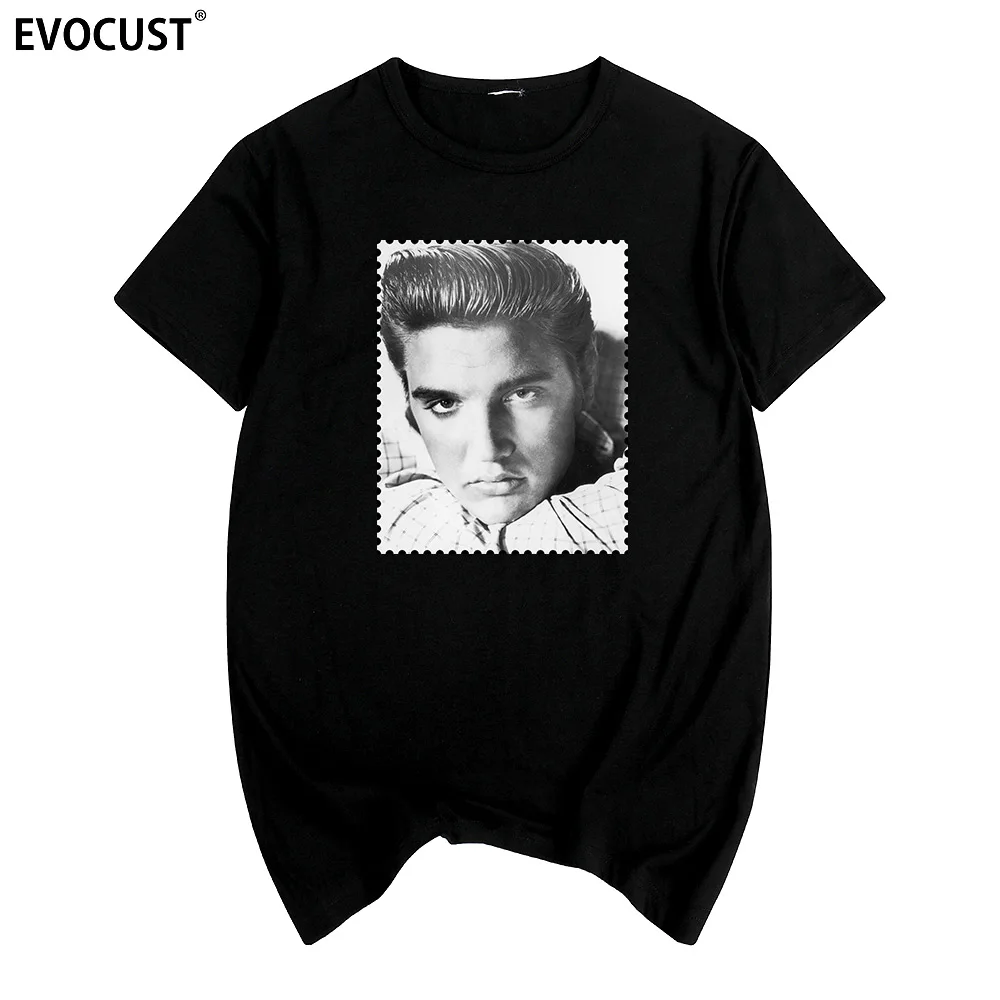 

Elvis Presley T-shirt Cotton Men T shirt New TEE TSHIRT Womens Couple Loves Design Summer King of Rock