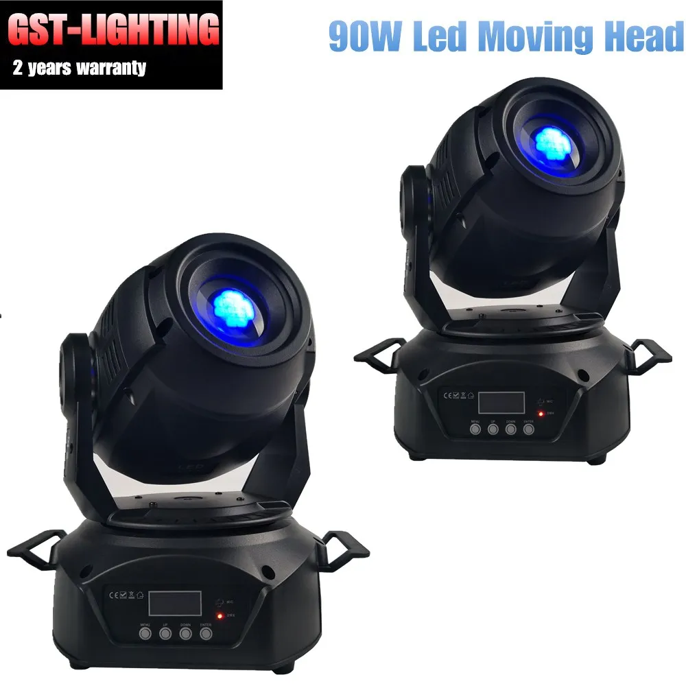 2pcs Moving Head Light 90W LED Spot Lyres for Stage dmx512 Professional dj | Освещение