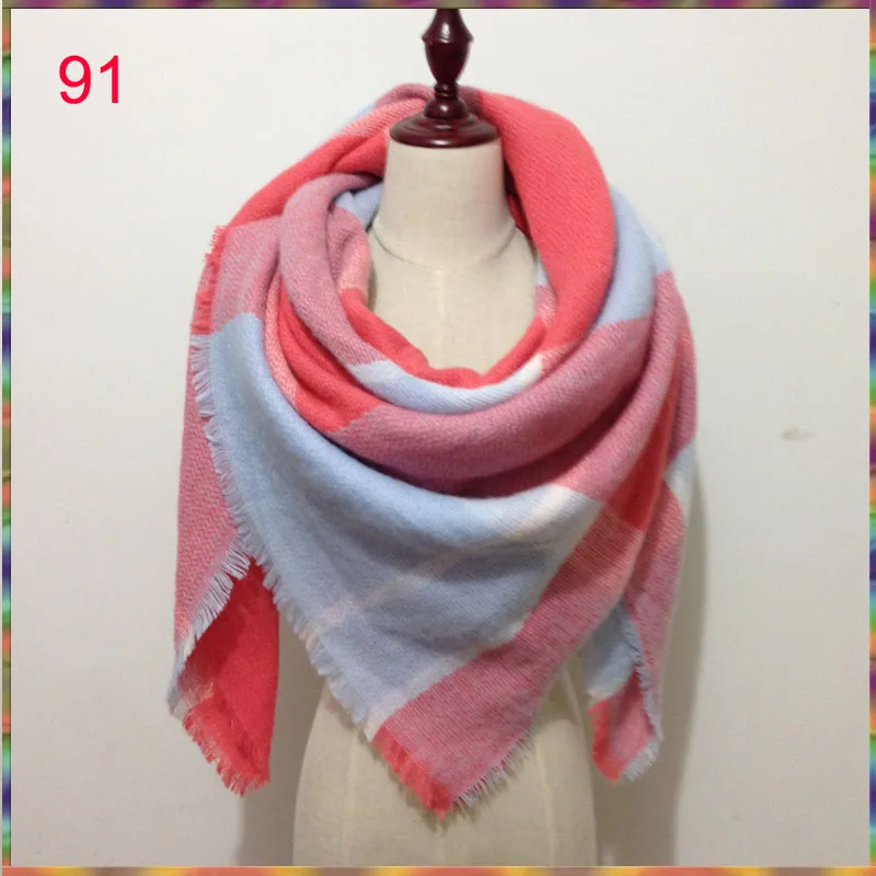 2018 зимний клетчатый шарф в клетку женское роскошное Брендовое одеяло шаль