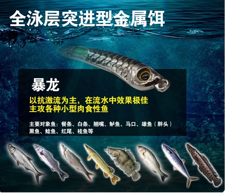 Rompin, дизайн, приманки для подводной лодки, металлические рыболовные приманки, светящаяся звуковая искусственная твердая приманка с крючком, 10 г 15 г