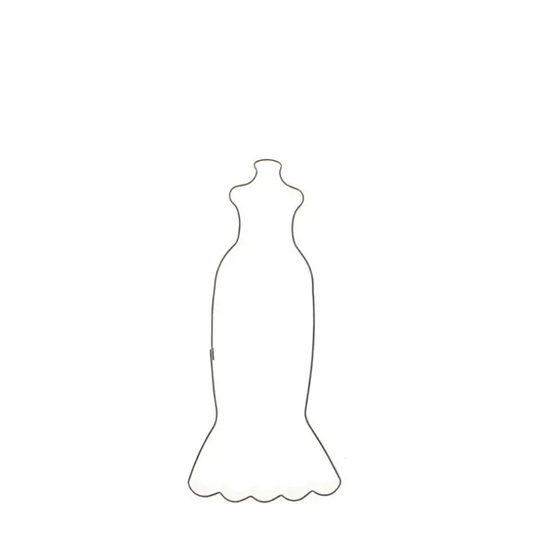 Нержавеющая сталь вечернее платье форма DIY ручной работы печенья резак торт