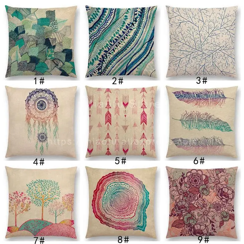 Новые Кольца для роста наволочка дивана великолепные цветы красивое перо Ловец