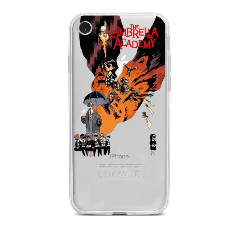 Umbrella Academy TPU Мягкий Прозрачный чехол для телефона для iphone 11 11Pro 11ProMax X XR XS Max 8 8Plus 7 7Plus 6 6Plus 5 SE