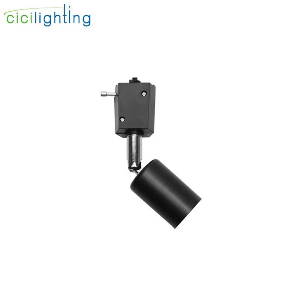 black track light E27 поверхностный потолочный светильник s или rail потолочный светильник черный белый промышленный потолочный светильник светодиодный рельсовый светильник ing - Цвет корпуса: black track light