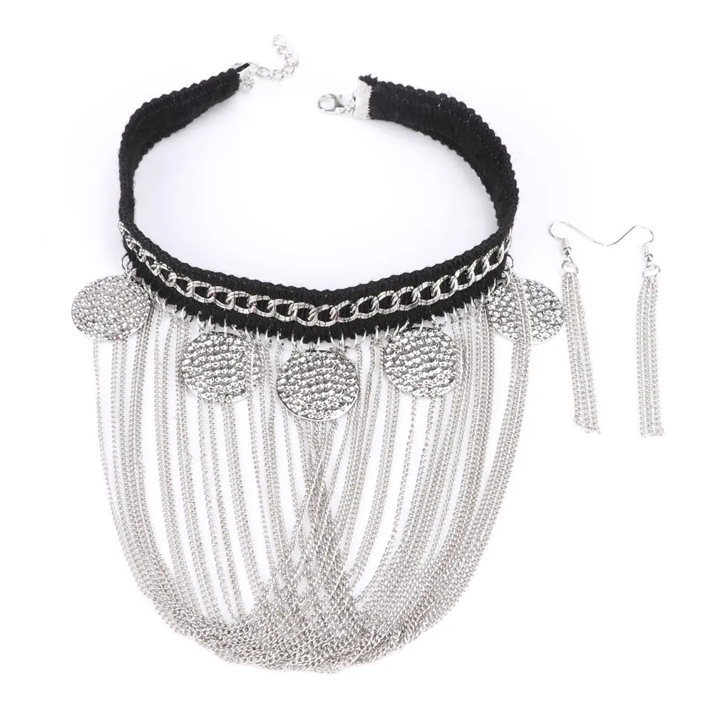 2018 горячая Распродажа новые модные ювелирные наборы эффектные кисточки ожерелье