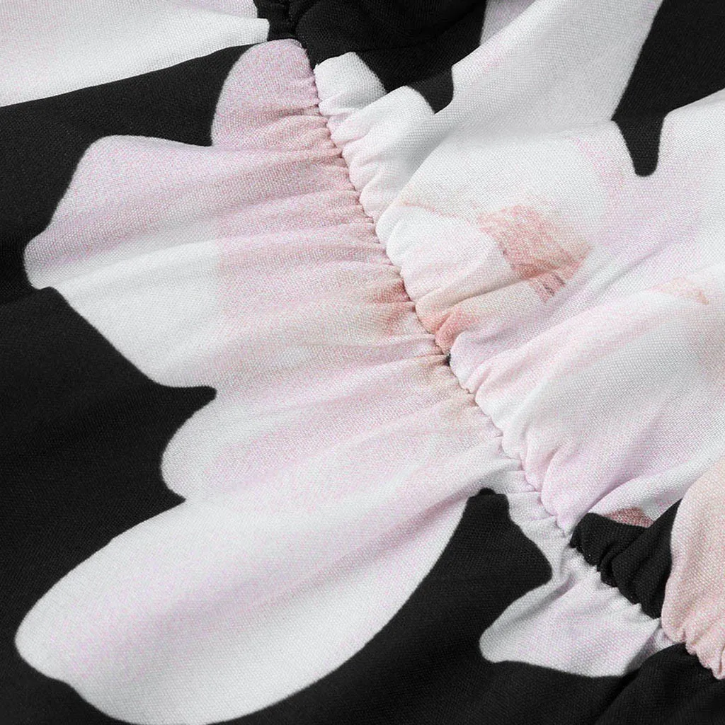 Летний женский комбинезон боди без рукавов с принтом топ мини полиэстер Богемия