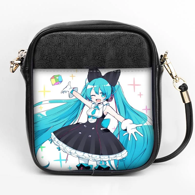 Изготовленное на заказ Hatsune Miku модное с лямками сумка для женщин Слинг сумки на ремне кожа мини девушки Tote вечерние сумки DIY Слинг Сумка - Цвет: 8