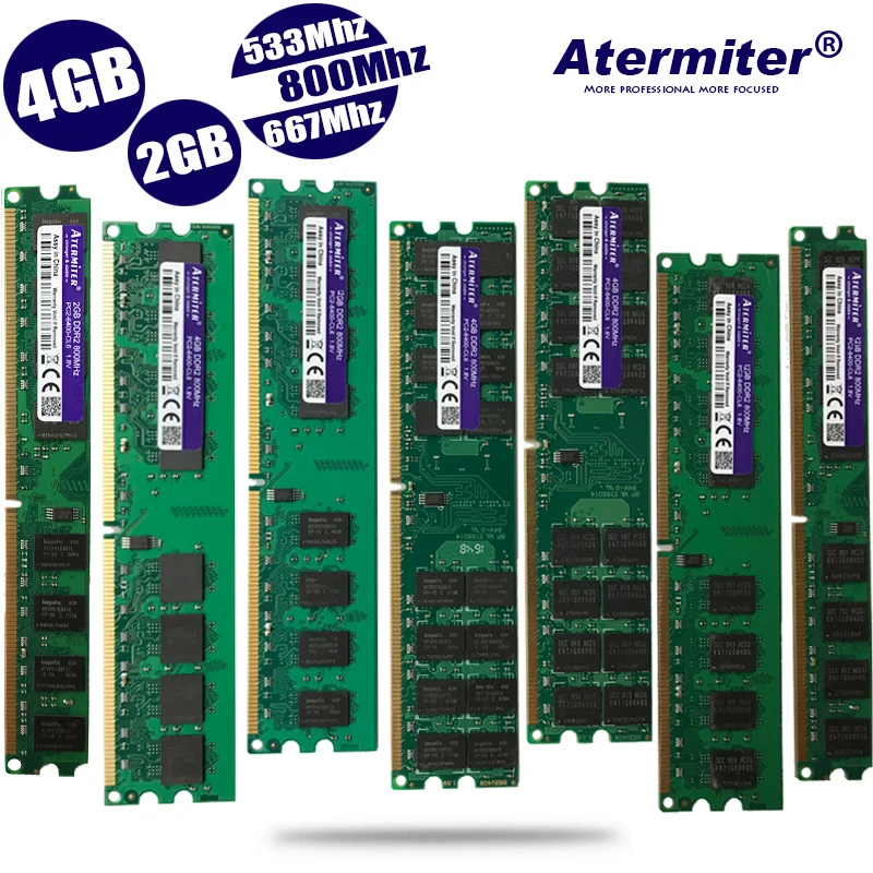Модуль ОЗУ DDR2 для настольных ПК 2 ГБ 4 PC2 6400 5300 4200 800 МГц 667 533 память DIMM совместимых
