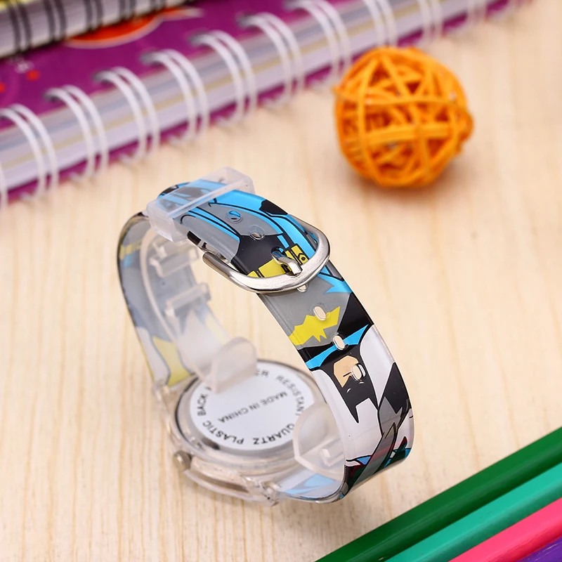 Reloj детские часы мальчик мультфильм Мода силиконовый супергерой кварцевые детские Студенческие часы подарок водонепроницаемые часы Montre Enfant