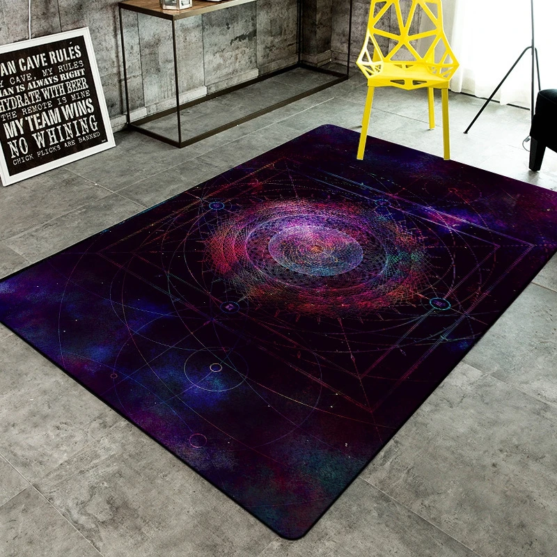 3D Galaxy Космические коврики и ковры для прихожей, гостиной, спальни, журнальный чайный столик, коврики с рисунком Вселенной, противоскользящий ковер