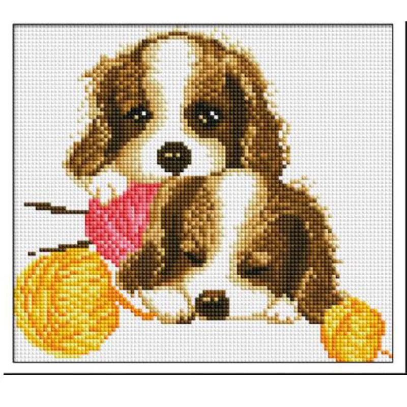 

5D Diy Diamond Painting Animal Dag Squirrel Diamond Mosaic Cross Stitch Full Round Drill Diamond Embroidery Decoration Drawings
