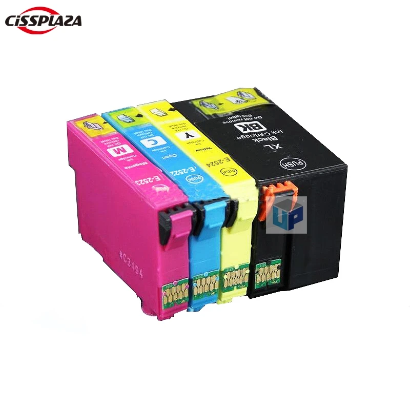 CISSPLAZA 4 шт. 252XL T2521 Совместимость с высокой емкостью чернильный картридж для epson WF3620