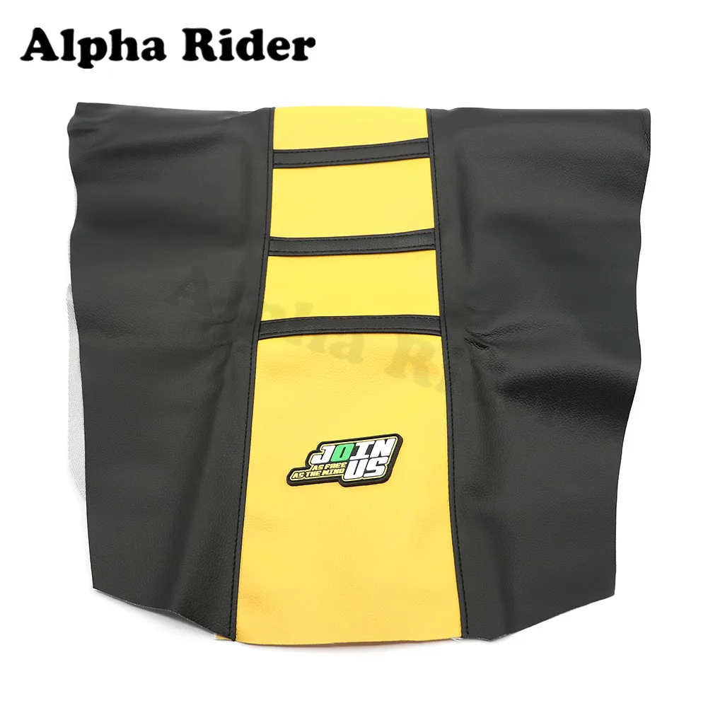 black and yellow Универсальный искусственная Мягкая обложка сиденья для Yamaha XT WR XT125R XT225 TTR225 TTR230 WR250R WR250F XT250 XT350 XT500 XT550 XT 600 XT660R/Z - Цвет: black and yellow