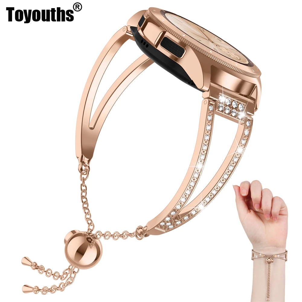 Watch 42mm Band Women Bling Jewelry Bracelets for 20mm Quick Release Strap For Samsung Galaxy Watch 42mm/Galaxy Watch Active 40m
