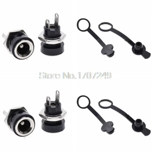 10 шт., разъем питания постоянного тока 5,5*2,1 мм5,5*2,5 мм, разъем 5A 30 в, разъем питания постоянного тока, розетка, панельный монтажный соединитель, адаптер 5,5 мм 2,1 мм