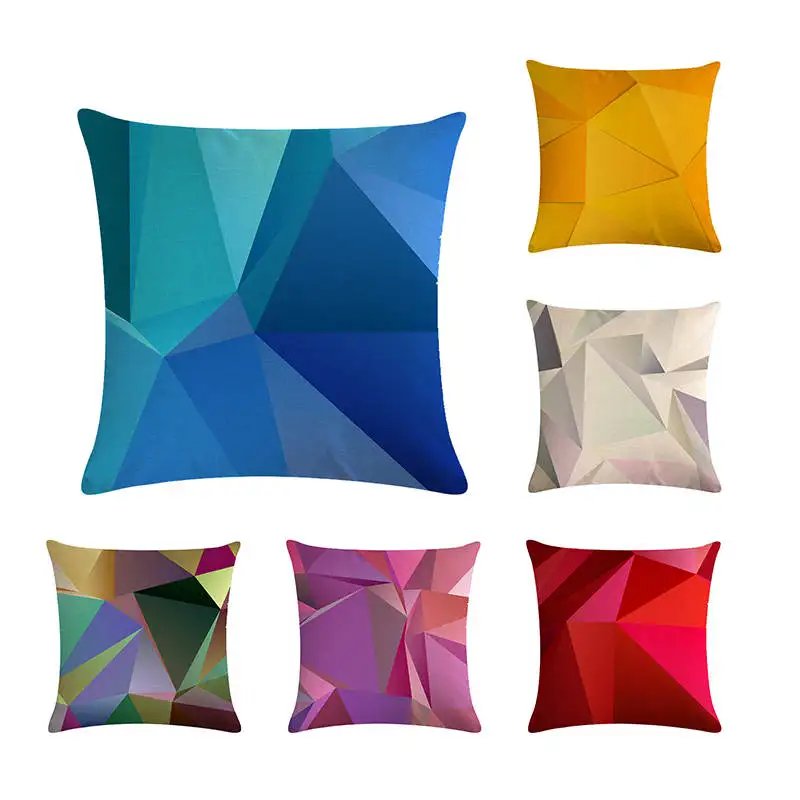 

Хлопок, лен, 45*45 наволочка для дивана, автомобиля, дома, декоративная наволочка для подушки, абстрактный цвет, блок, геометрия, стиль, наволоч...