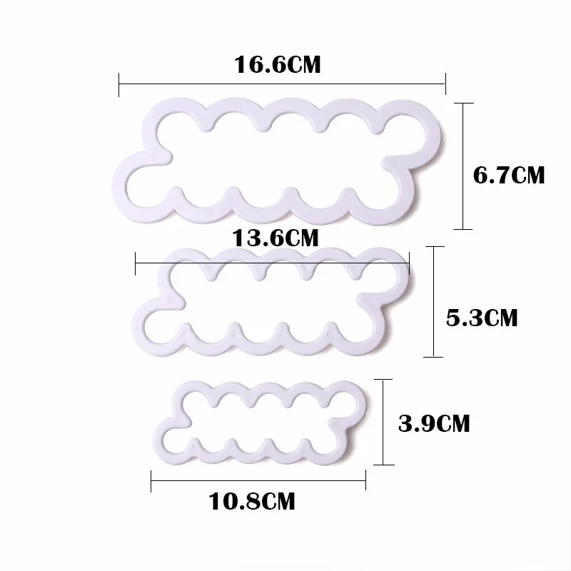 Новинка 3 шт. DIY тисненые украшения для кексов пластиковые легкие розы выпечки