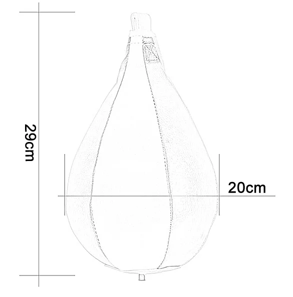 Кожаный боксерский Пробивной мешок скоростной мяч потолочный Спортивная