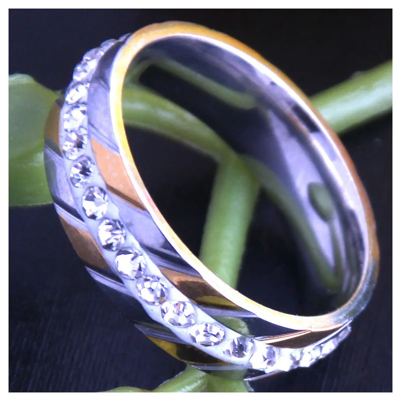 Принимает Индивидуальные ювелирные изделия набор кристальных колец европейские