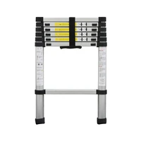 dlt a portable thick aluminum alloy extension ladder single sided telescoping straight ladder 2 meters 7 steps foldable ladder