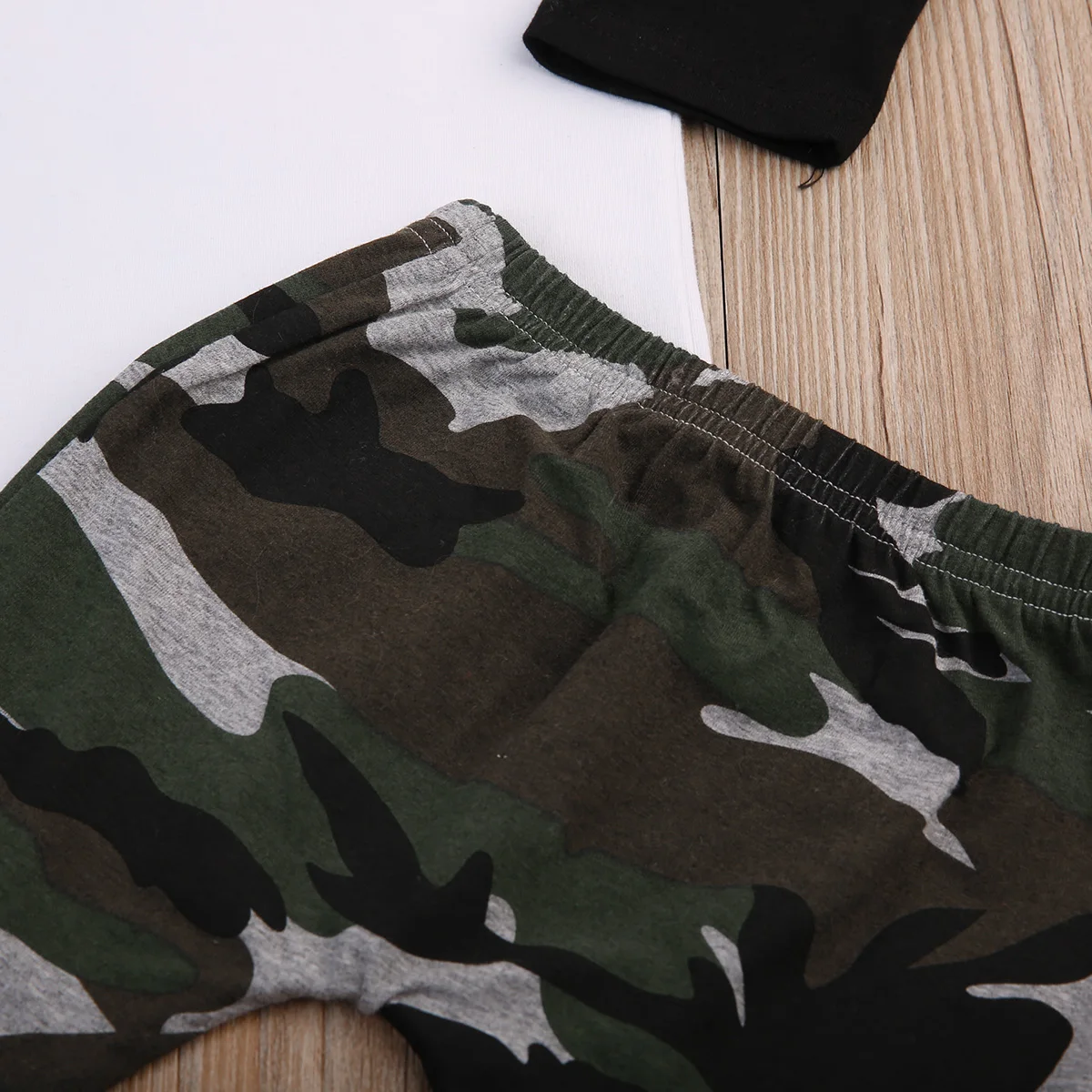 Камуфляжный комплект из 2 предметов для новорожденных мальчиков футболка с