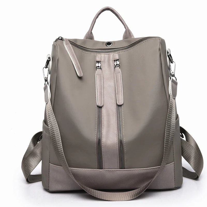 Дропшиппинг Для женщин рюкзак мода две вертикальные молнии Bookbag Высокое качество