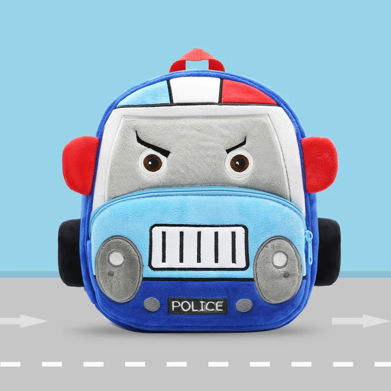 Новинка 2019 милый мультяшный 3D автомобиль детская школьная сумка мягкий плюшевый