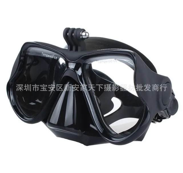 Маска для подводного плавания Очки 4 мм закаленное стекло камеры Gopro Hero Session 3 + 2
